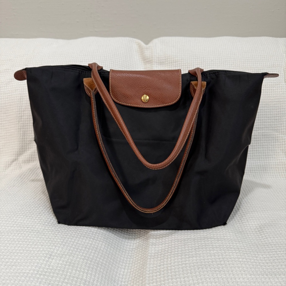 Longchamp Large Le Pliage Tote Black